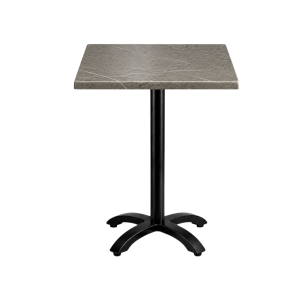 Gray marble-look tabletop square