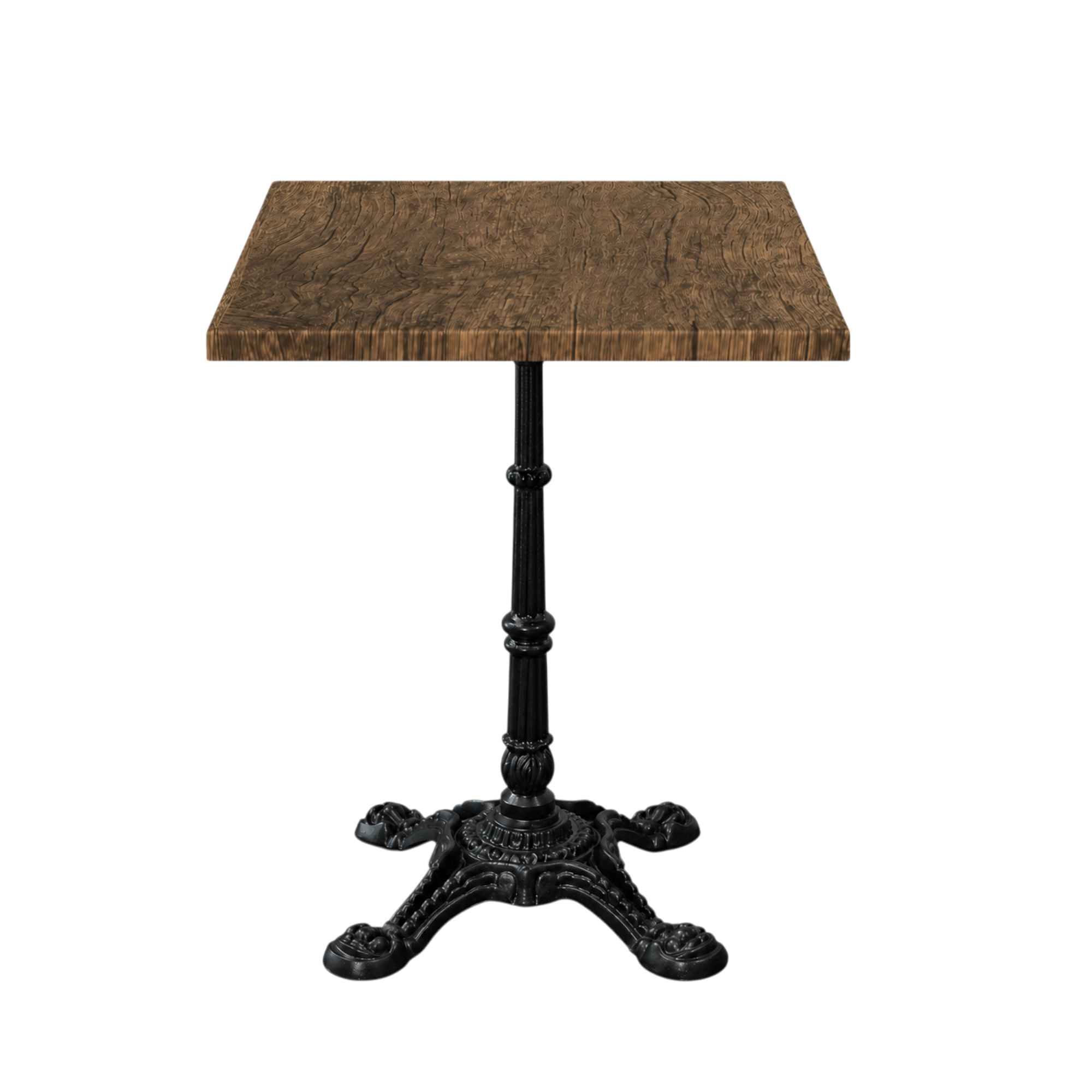 Dark oak tabletop square