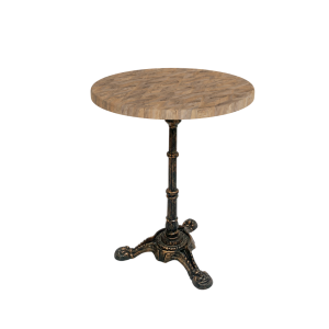 Light parquet tabletop round