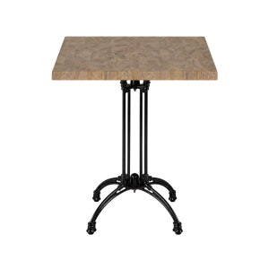 Light parquet tabletop square