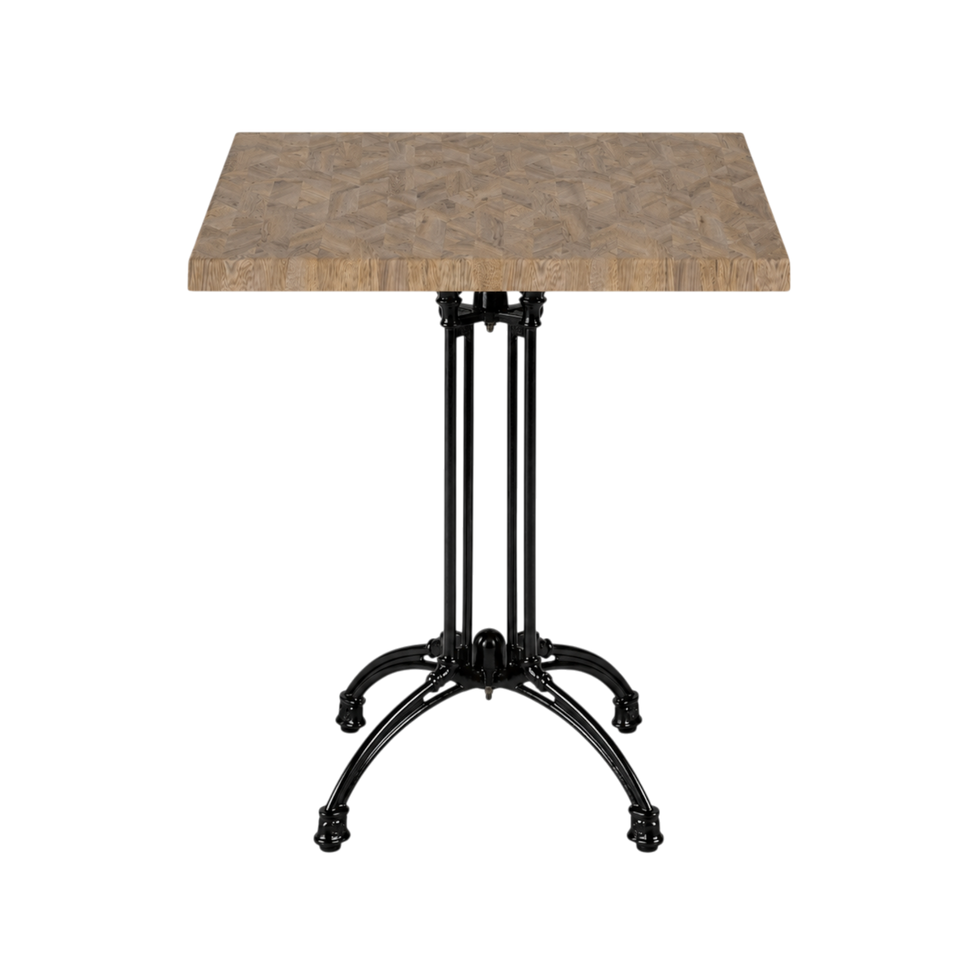 Light parquet tabletop square