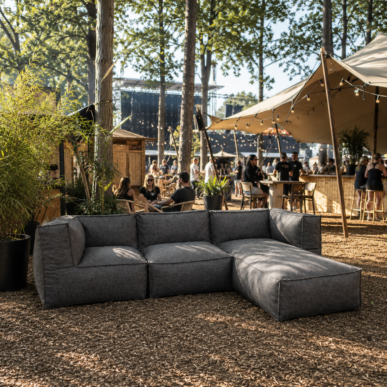 Cozy Lounge Harmony | Dark grey