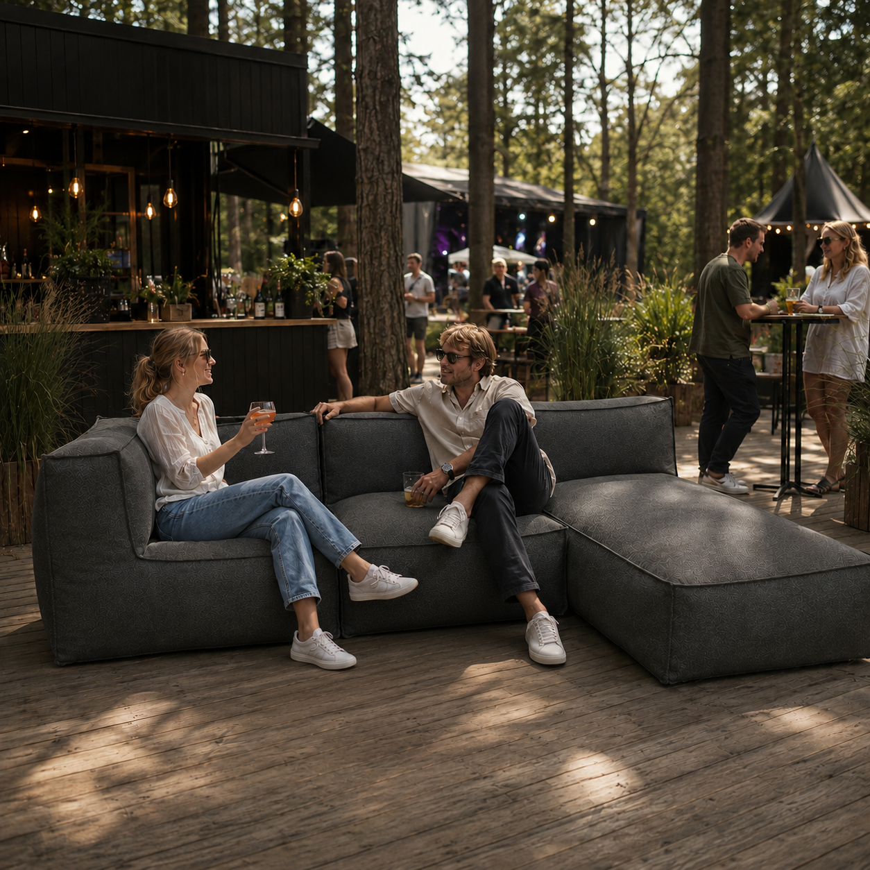 Cozy Lounge Harmony | Dark grey
