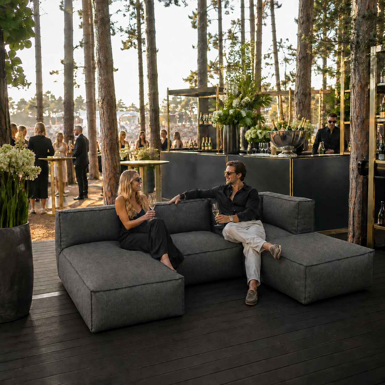 Cozy Lounge Retreat | Dark grey