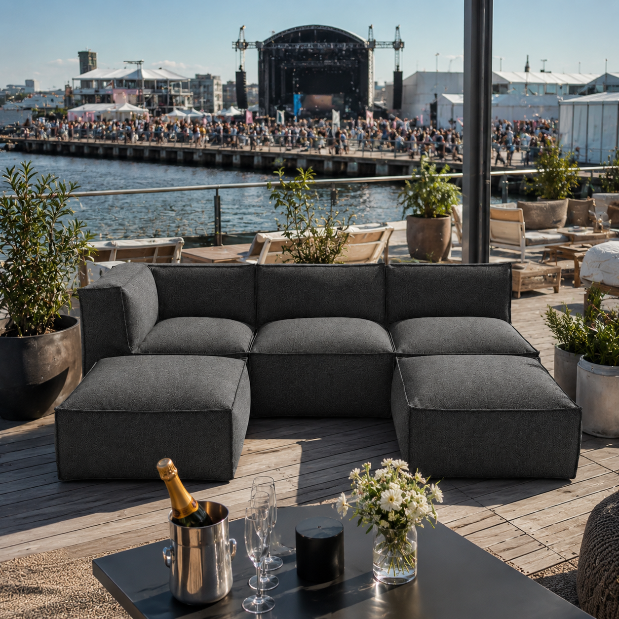 Cozy Lounge Family | Dark grey