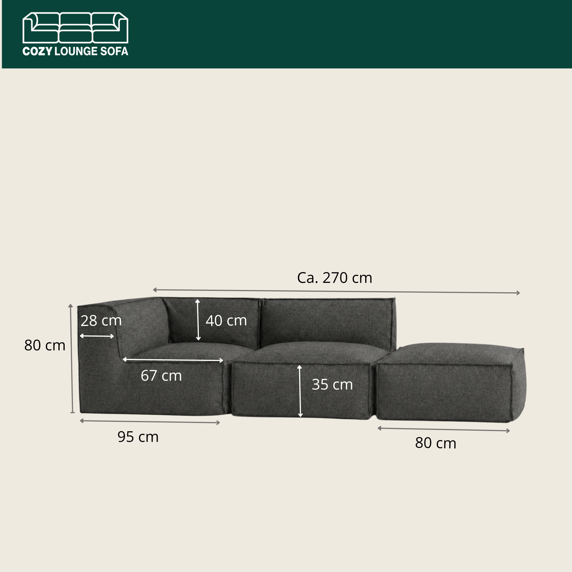 Cozy Lounge Comfort | Dark grey