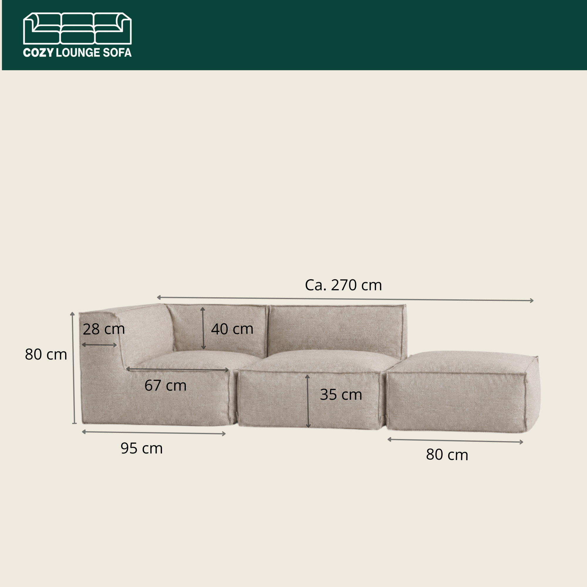 Cozy Lounge Comfort | Taupe