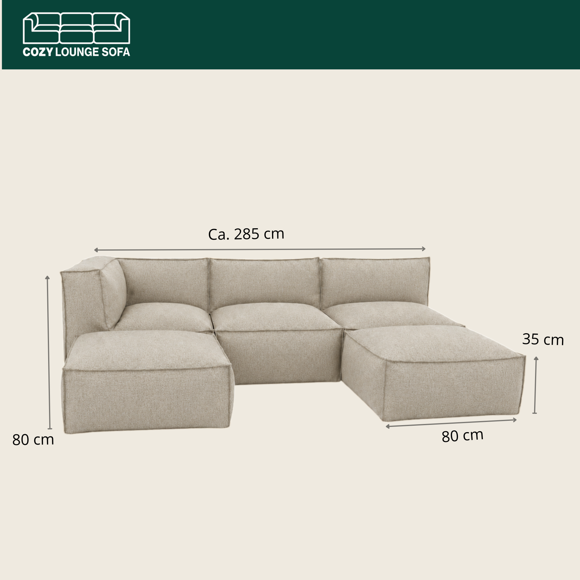 Cozy Lounge Family | Taupe