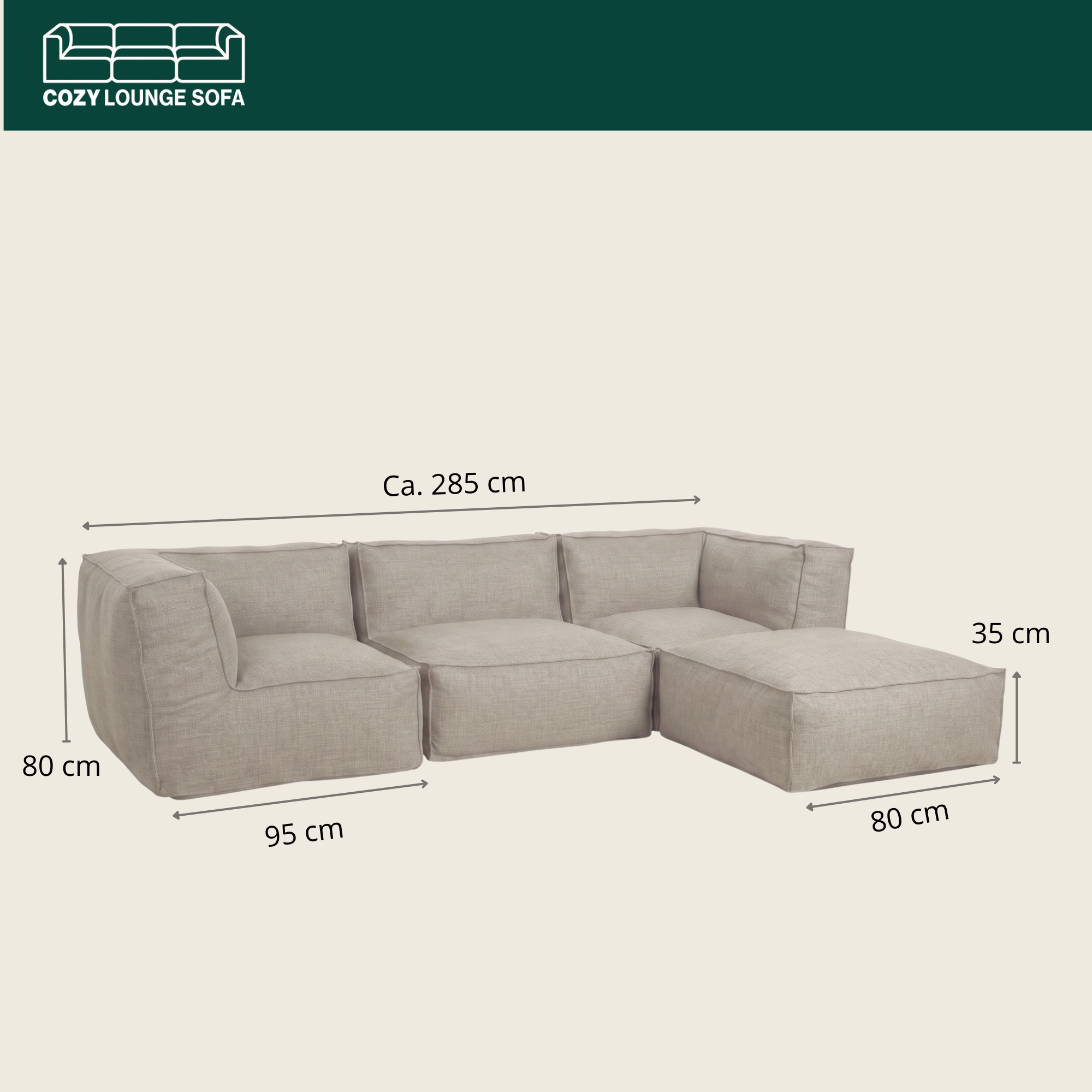 Cozy Lounge Haven | Taupe