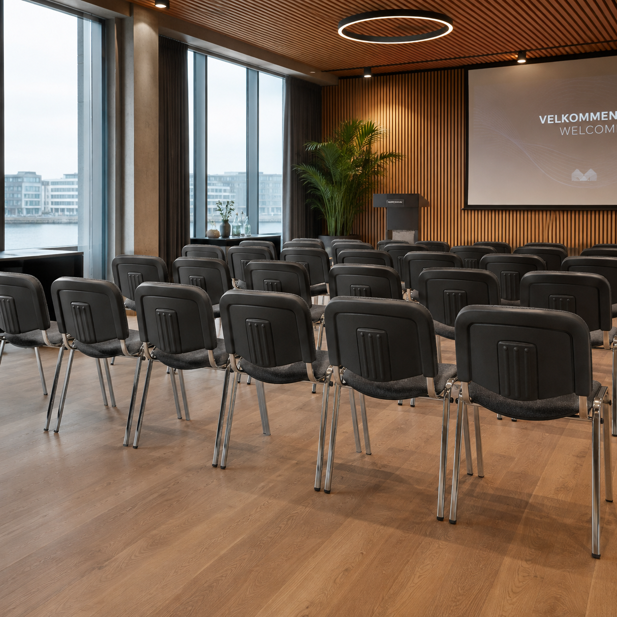 Economy Upholstered stacking chair
