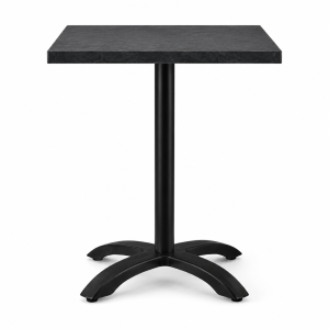 Black marble-look tabletop square Exteriolit
