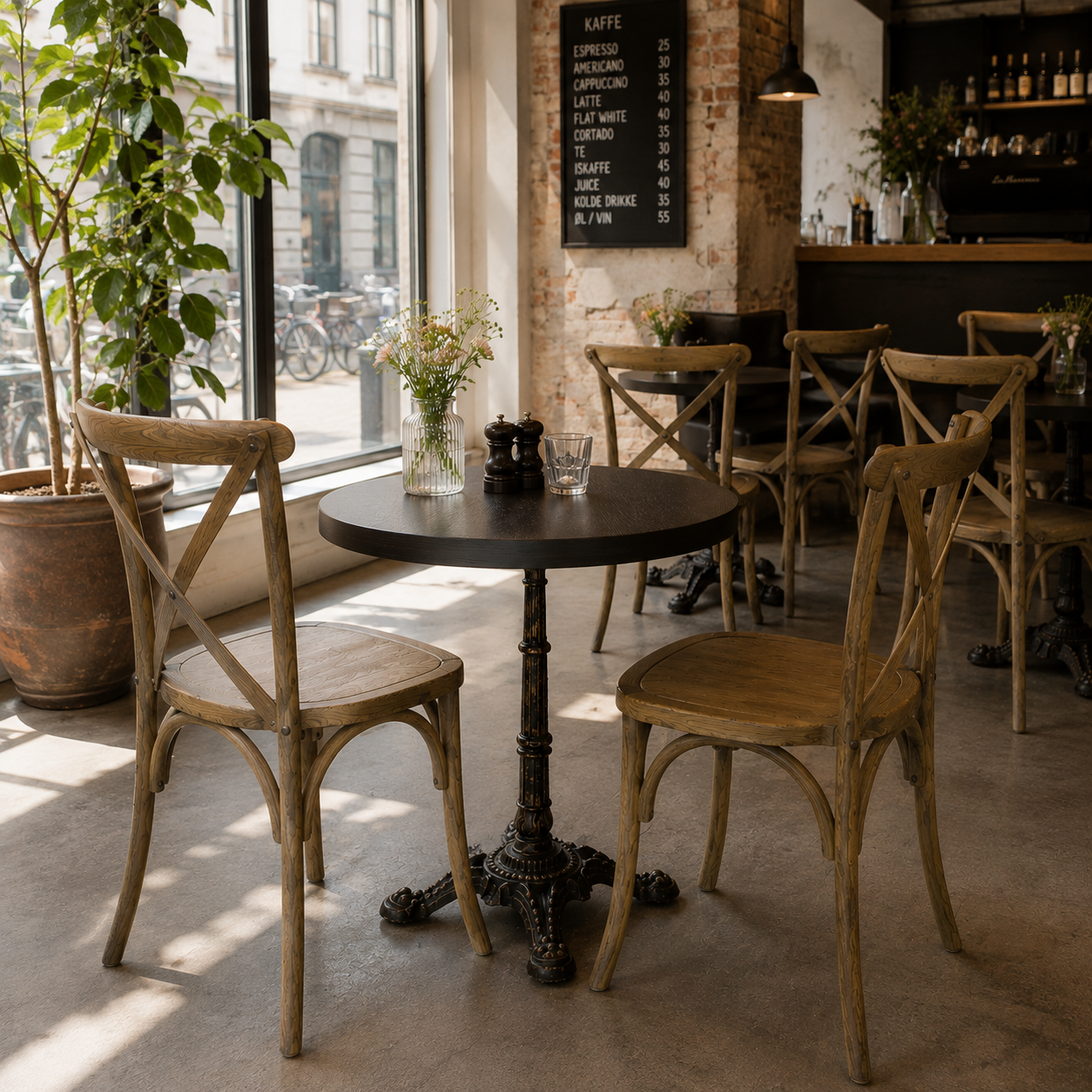 Dark Oak tabletop round DuroLight