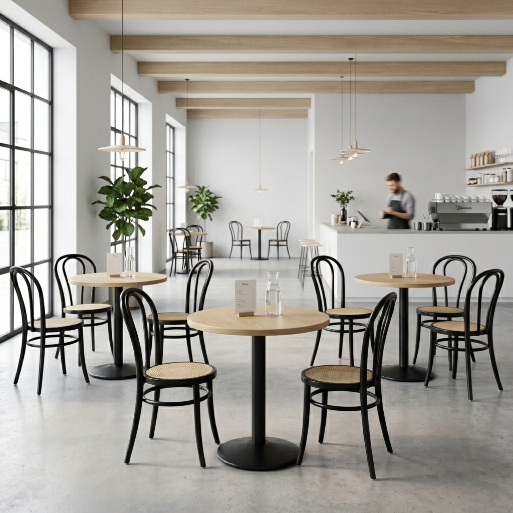 Cognac Oak tabletop round Lamidur