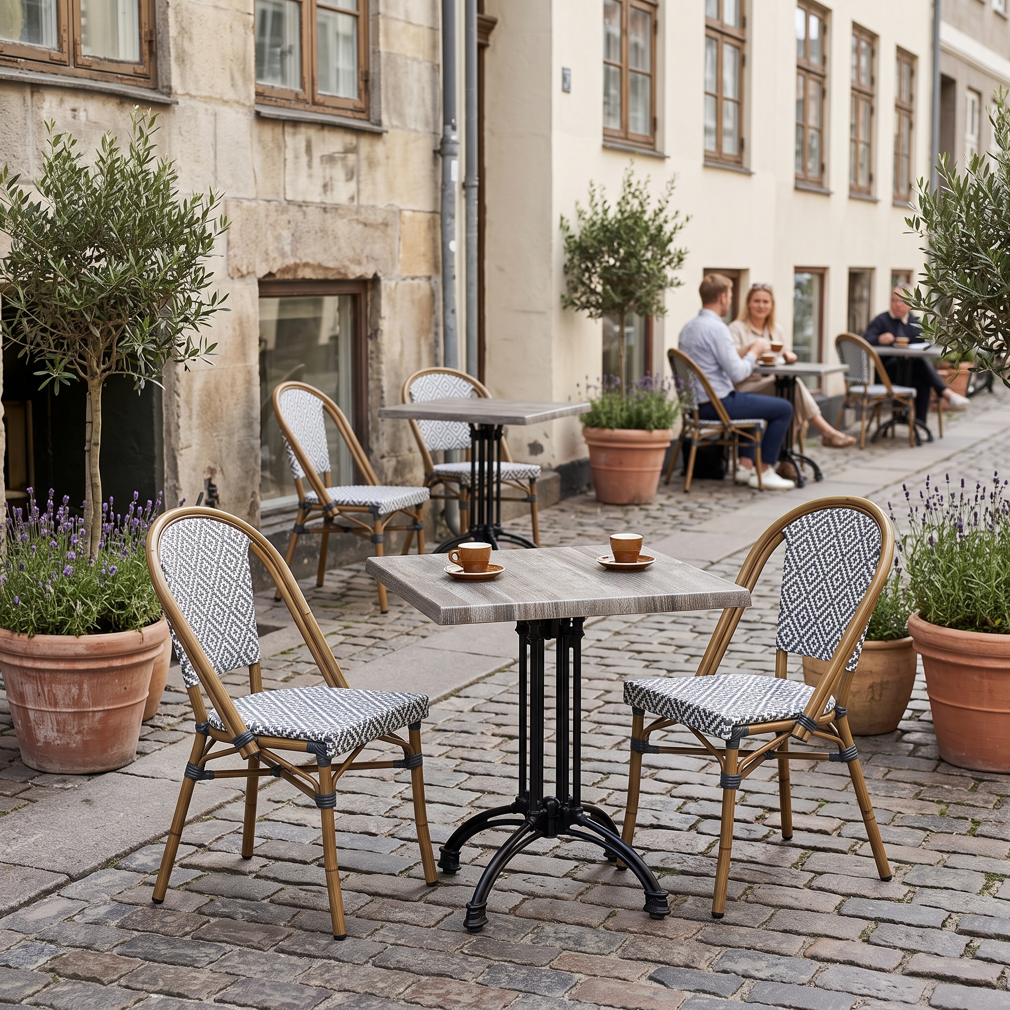 Atrium Grey tabletop square Exteriolit
