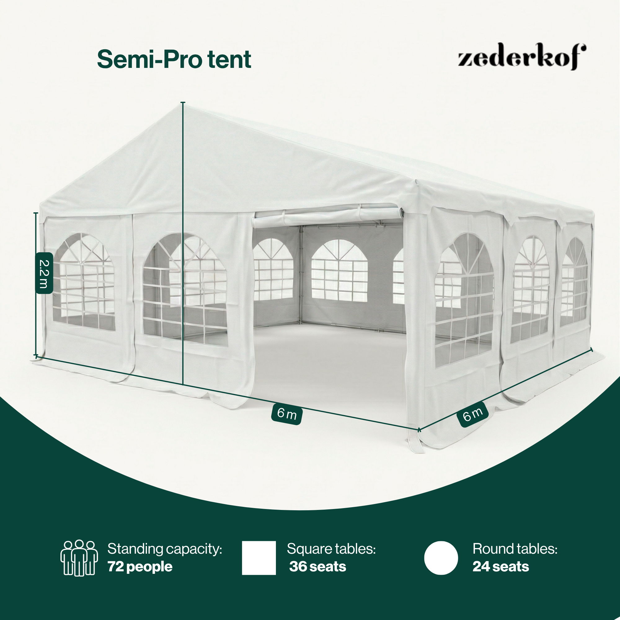 Tent for Events Complete 6x6m