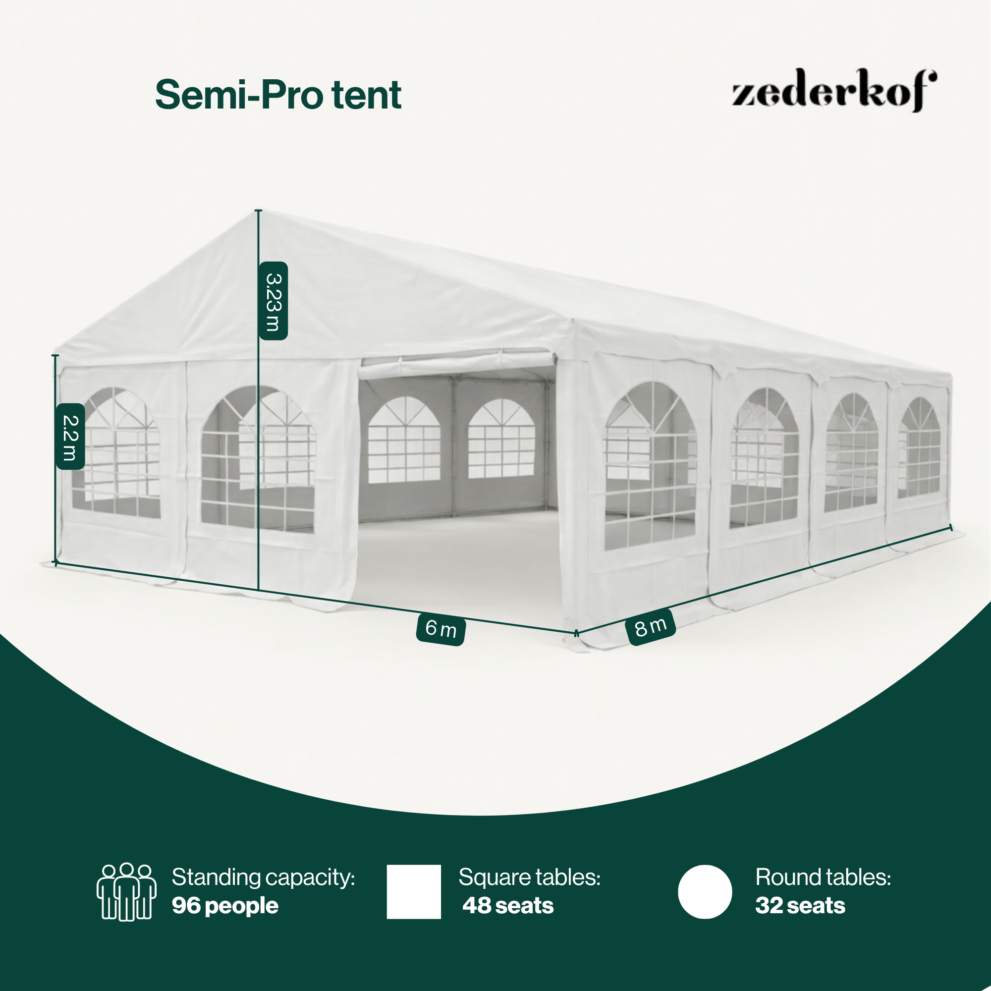 Tent for Events Complete 6x8m