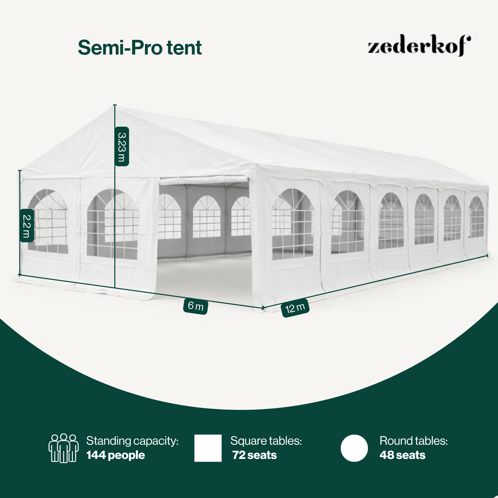 Tent for Events Complete 6x12m