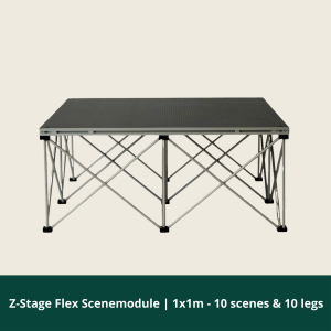 Z-Stage Flex Stage Module | 1x1m - 10 stages and 10 legs