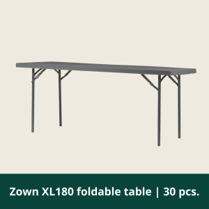 Zown XL180 folding table | 30 pcs.