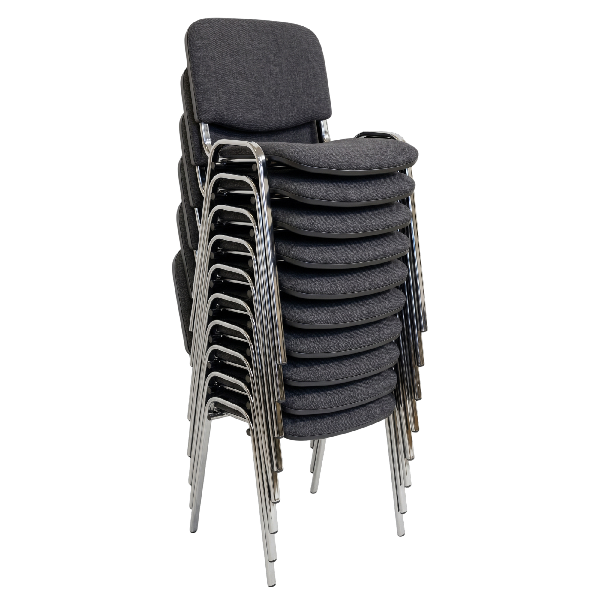 10-pack Economy upholstery | Dark grey-chrome