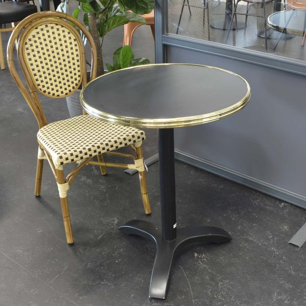 WERZALIT - Black/brass table top round