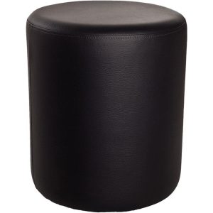 PUF Round black D38x45cm