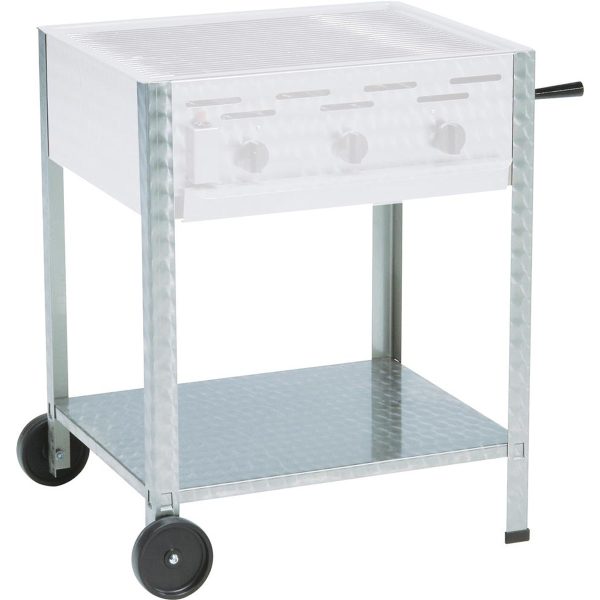 Base for gas grill with 3 burners with wheels