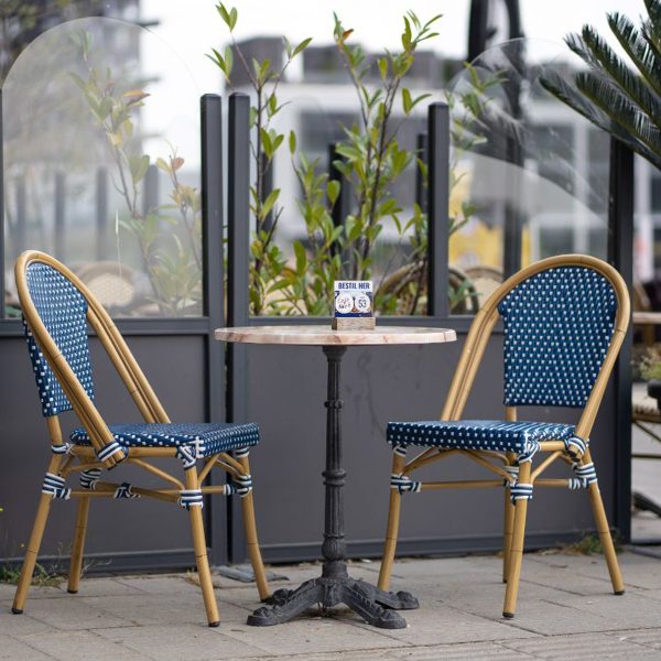West Coast Blue - Café Chair - Weave