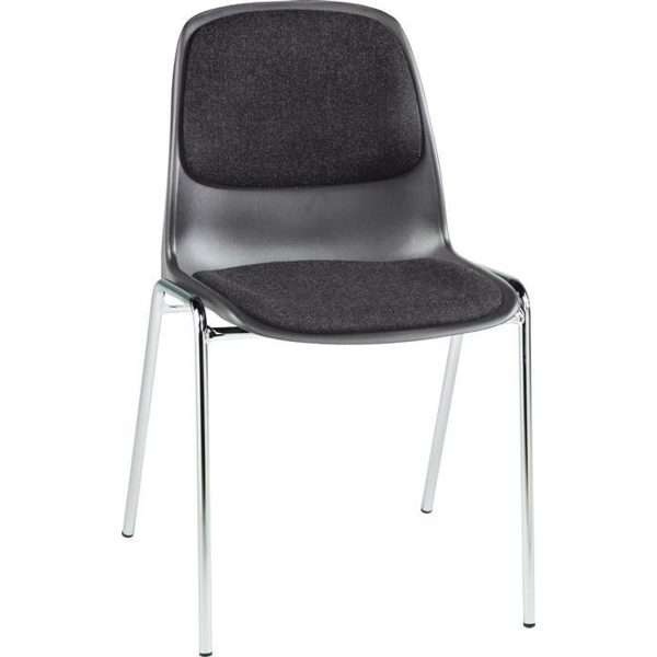 BERTRAM stacking chair with cushion