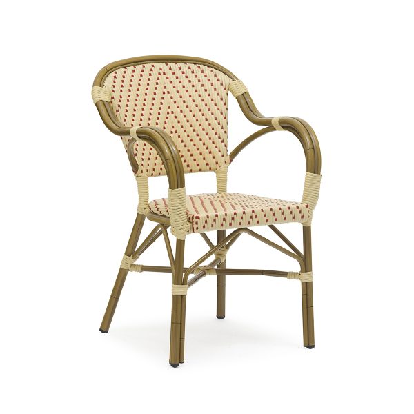 Valencia - Café chair with armrests - Woven