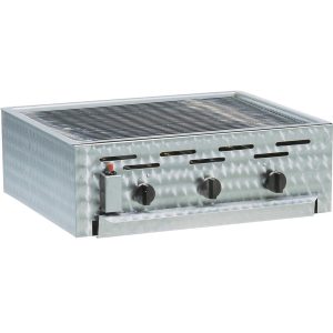 Gas grill 3 burners with grate 30-37 mbar
