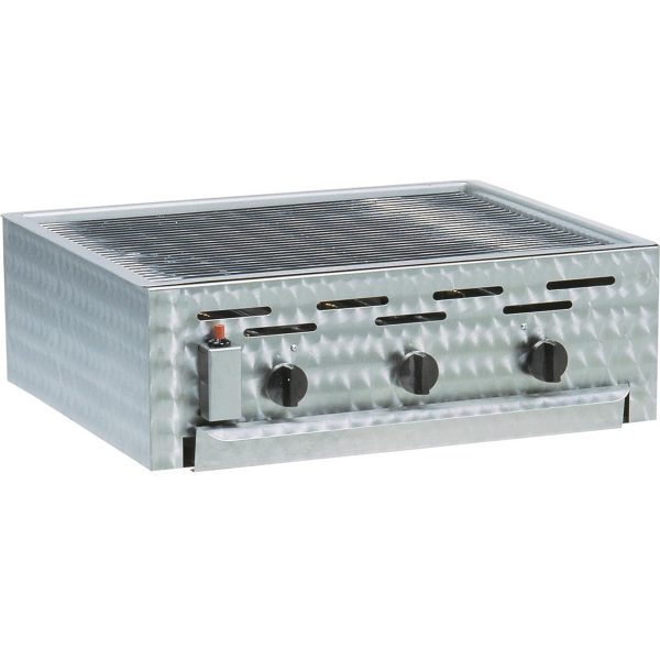 Gas grill 3 burners with grate 30-37 mbar
