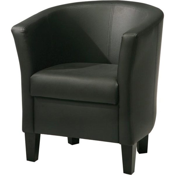 QUBI chair black - black stained leg