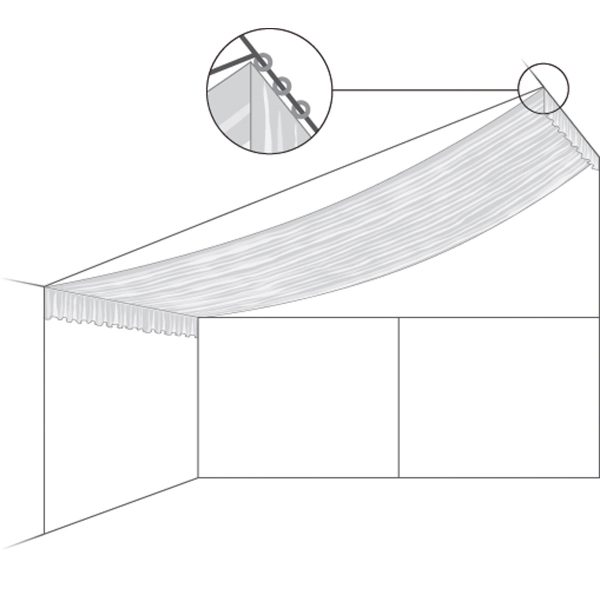 Roof piece 12m rafted