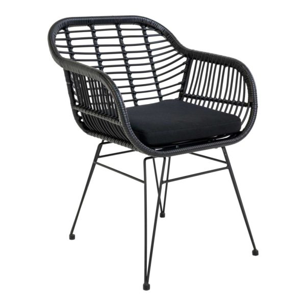 Trieste chair with black cushion