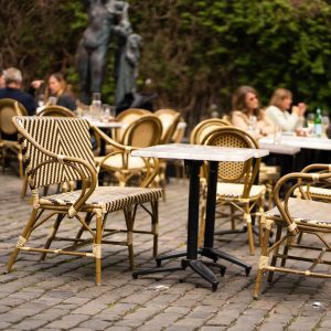 WERZALIT - Wood gray square table top