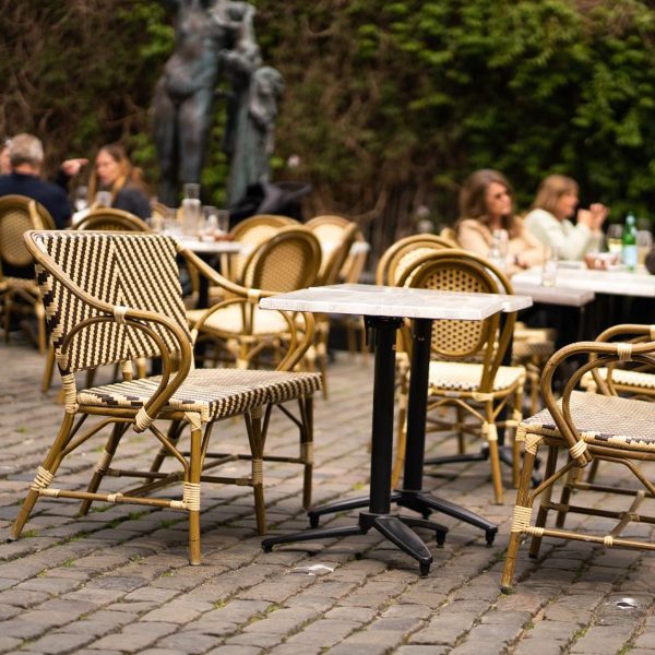 WERZALIT - Wood gray square table top