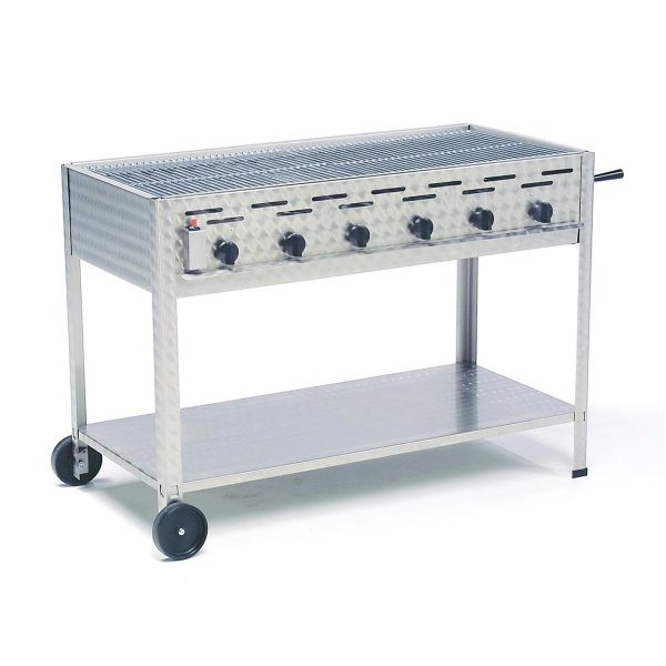 Gas grill 6 burners with grill 30-37mb - Complete