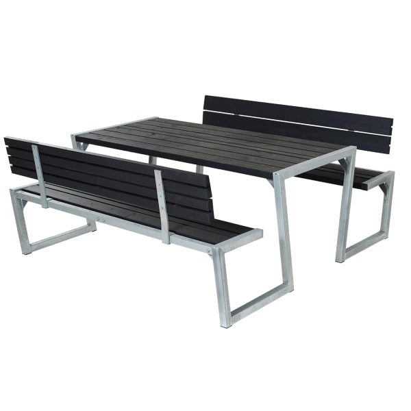 Zigma Table/Bench Set with 2 Backrests