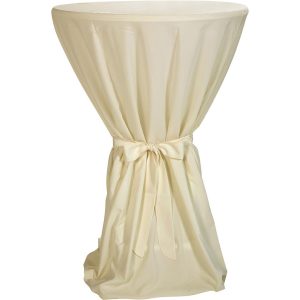 Table cover for foldable table with bow