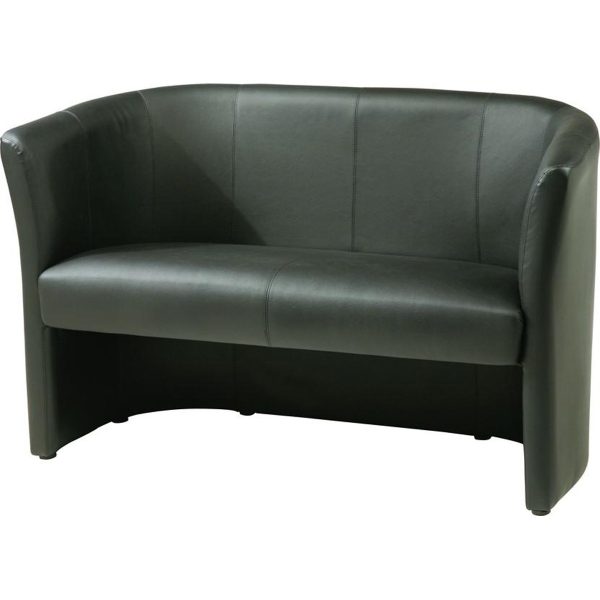 CLUB 2 person sofa, black