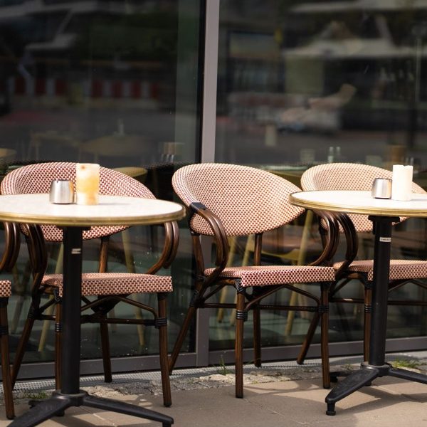 Paris 6 - Café chair with armrests - Textylene