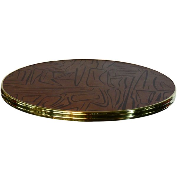 WERZALIT - Bistro exclusive with brass edge Ø70