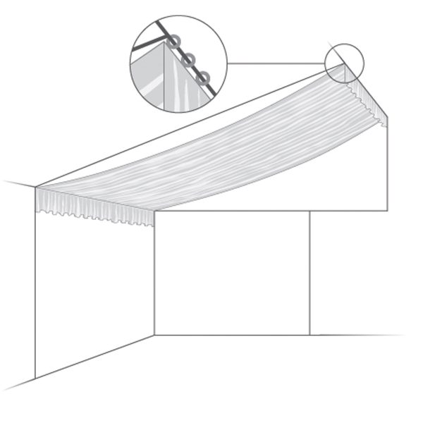 Roof piece 9m rafted