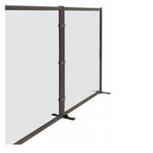 Evolution mobile screening, gray 150x150cm