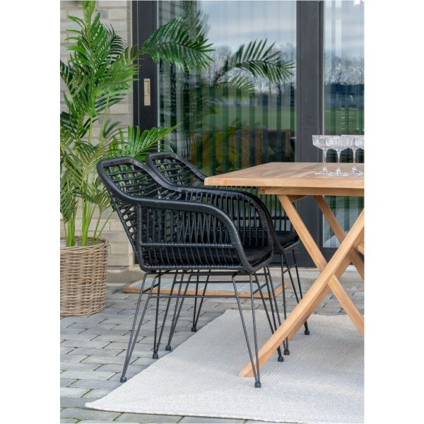 Trieste chair with black cushion